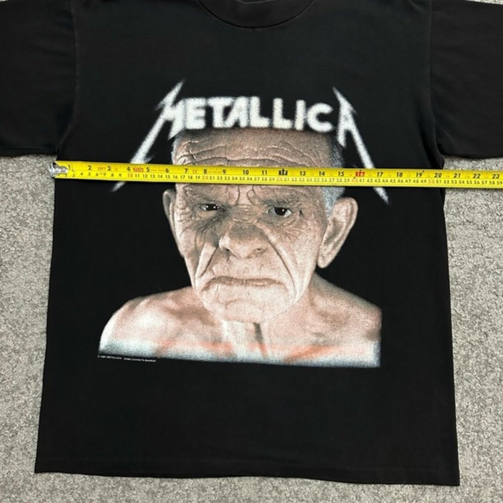 Vintage 1991 Metallica Enter Sandman Never Land Tour Shirt Brockum Large RARE!🔥 - Picture 9 of 11